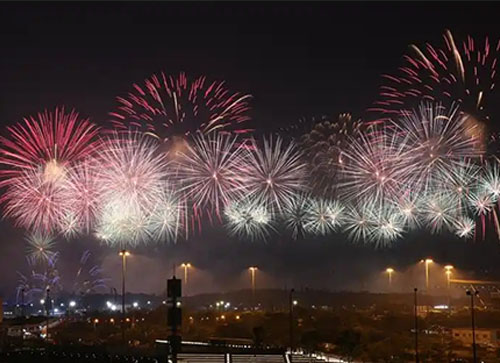 两当县焰火晚会